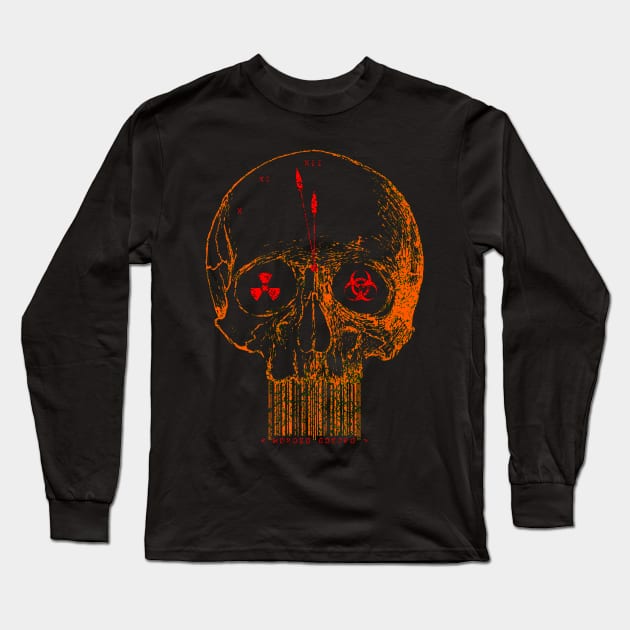 The Face of Doomsday Long Sleeve T-Shirt by NightWolf Studios
